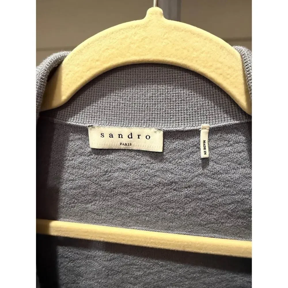 Sandro Cropped knit jacket size xs - Picture 2 of 4
